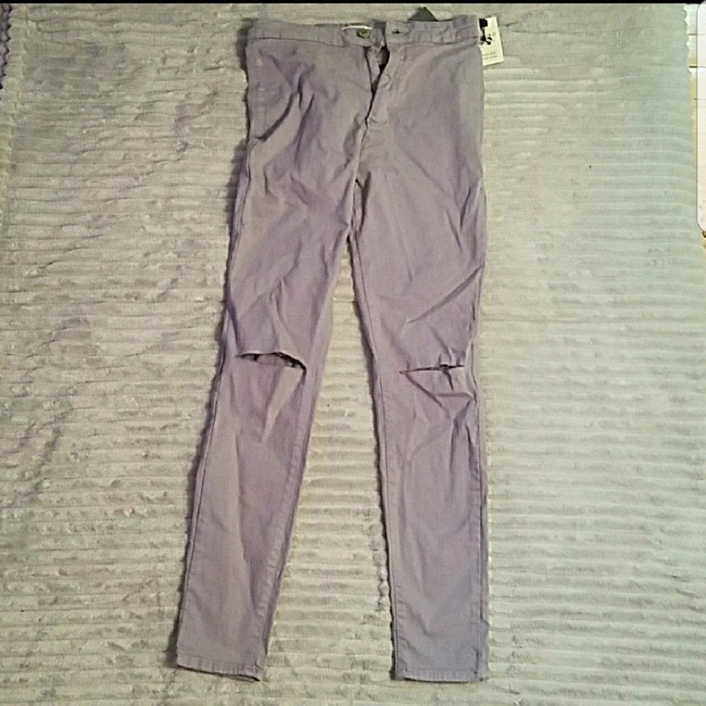 Gray forever 21 skinny jeans